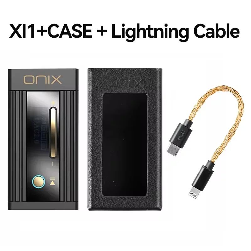 Onix Shanling Onix Alpha XI1 USB DAC & Dual Headphone Amp with Leather Case & OL1 C-Lightning Cable, Cs43198 Hi-Res, Dsd512 - Image 1