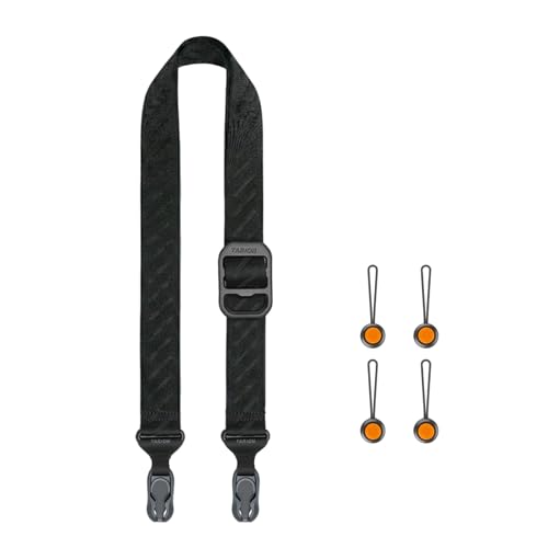 TARION Quick Release Camera Strap - Magnetic DSLR Neck Shoulder Strap - Rapid 33-56 Inch Adjustable Length - High Load 110lbs Dyneema Cord Safety Anchors - Magislide - Image 1