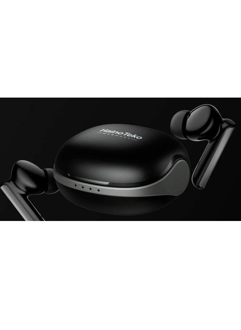 Haino Teko - Haino Teko ANC-5 Pro Black Wireless Bluetooth Earbuds With HD Mic and Touch Control Designed For Android Devices - Image 1