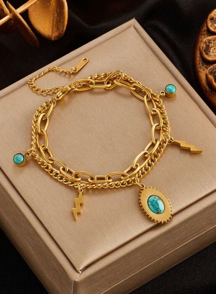 NEW STYLE 18k Gold Plated Stainless Steel Bracelet For Women - Image 1
