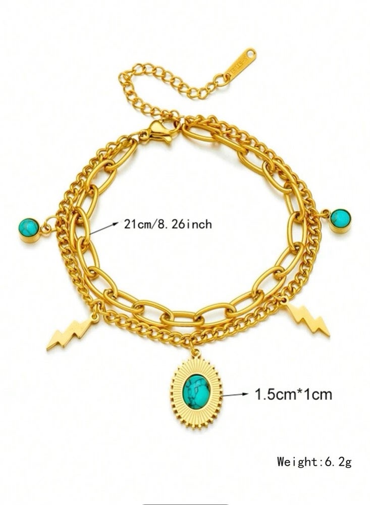 NEW STYLE 18k Gold Plated Stainless Steel Bracelet For Women - Image 4