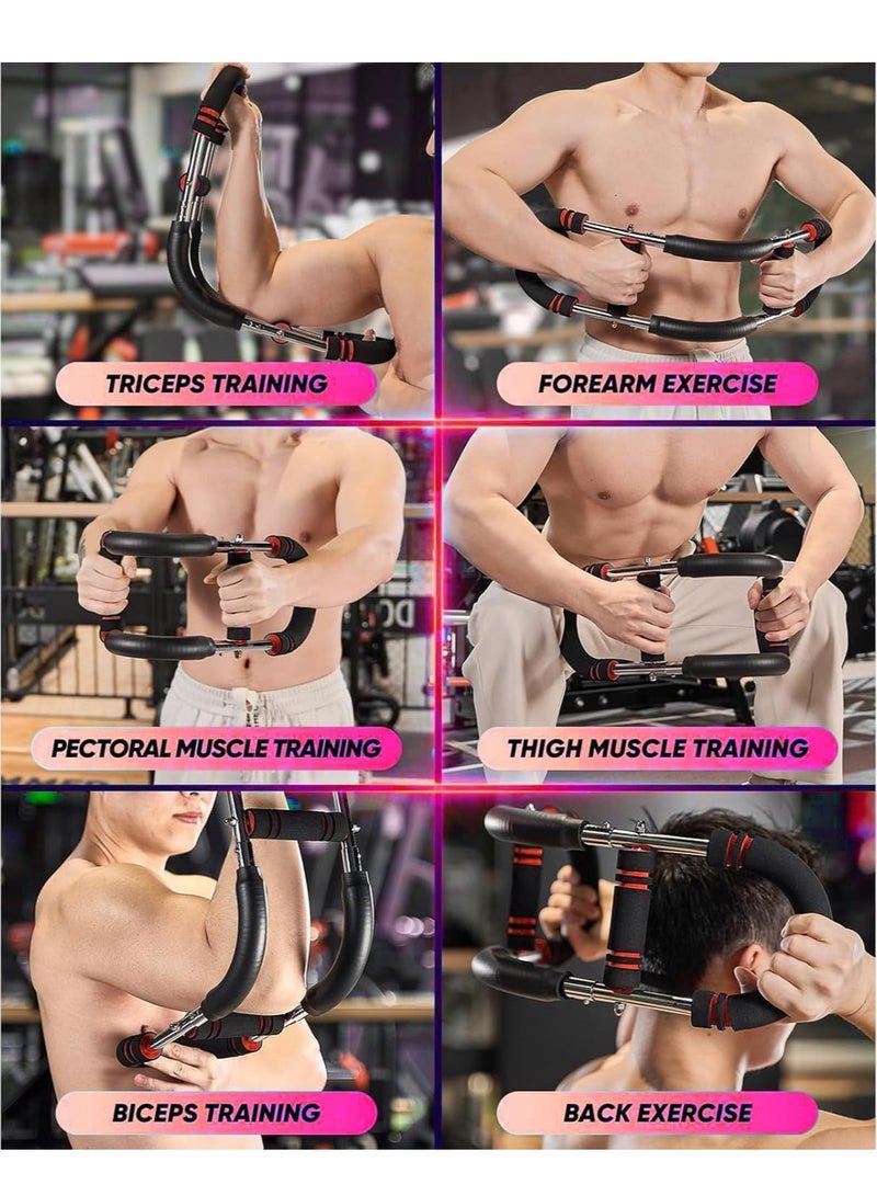 XiuWoo Adjustable Twister Arm Trainer, Chest Workout Equipment Shaker, U-Shape Twister Arm Exerciser, Chest Expander, Portable Thigh Trainer, Fitness Equipment, Muscle Strength Training Equipment - Image 2