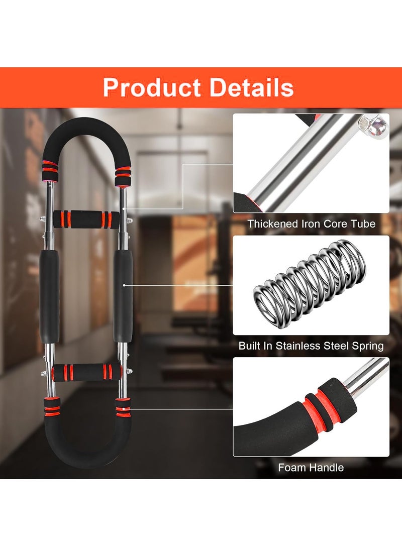 XiuWoo Adjustable Twister Arm Trainer, Chest Workout Equipment Shaker, U-Shape Twister Arm Exerciser, Chest Expander, Portable Thigh Trainer, Fitness Equipment, Muscle Strength Training Equipment - Image 3