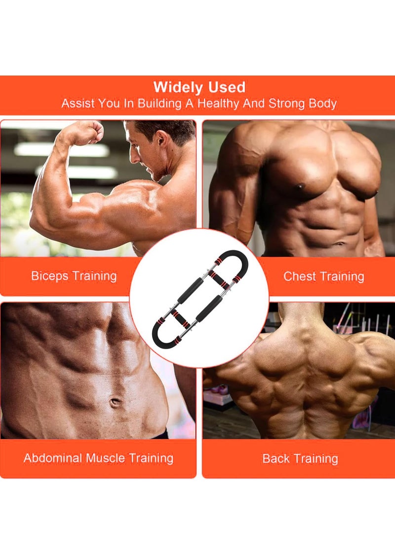 XiuWoo Adjustable Twister Arm Trainer, Chest Workout Equipment Shaker, U-Shape Twister Arm Exerciser, Chest Expander, Portable Thigh Trainer, Fitness Equipment, Muscle Strength Training Equipment - Image 5