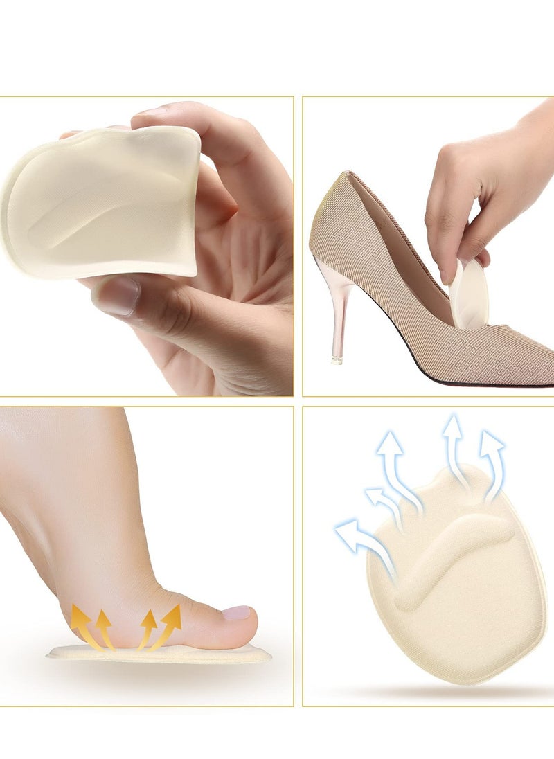 10 Pairs Shoe Filler High Heel Cushion Pads Adjustable Toe Filler Inserts Front Insoles Heel Grips Liner Insert for Preventing Too Big Shoe from Heel Slipping Blisters Relieve Pain
