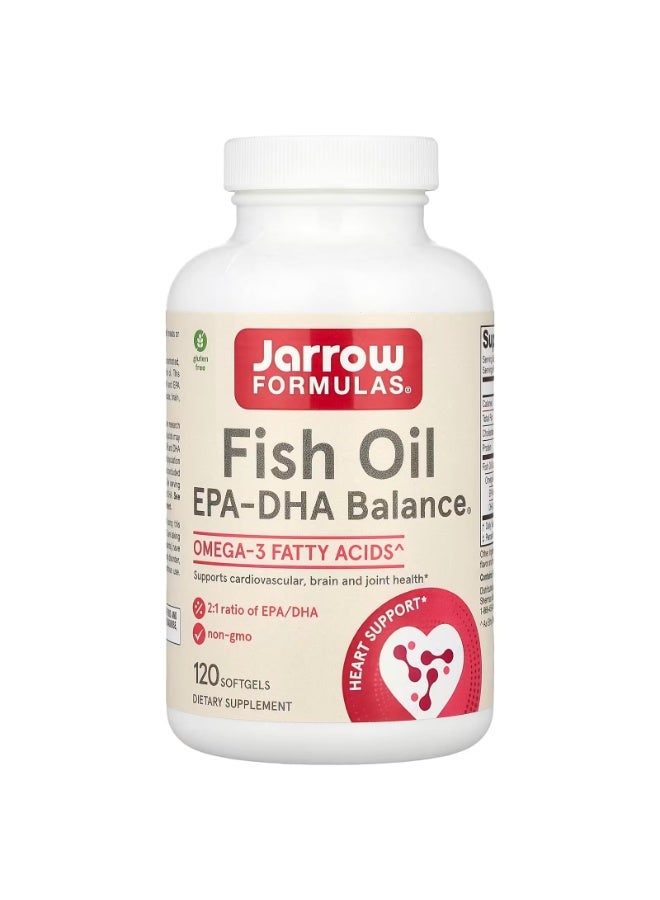 jarrow formulas Fish Oil EPA-DHA Balance® 120 Softgels
