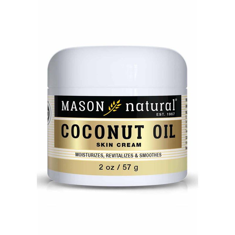 MASON NATURAL Coconut Oil Beauty Cream, Hydrating Moisturizer With Collagen for Smooth & Firm Skin, 2 oz - Image 1