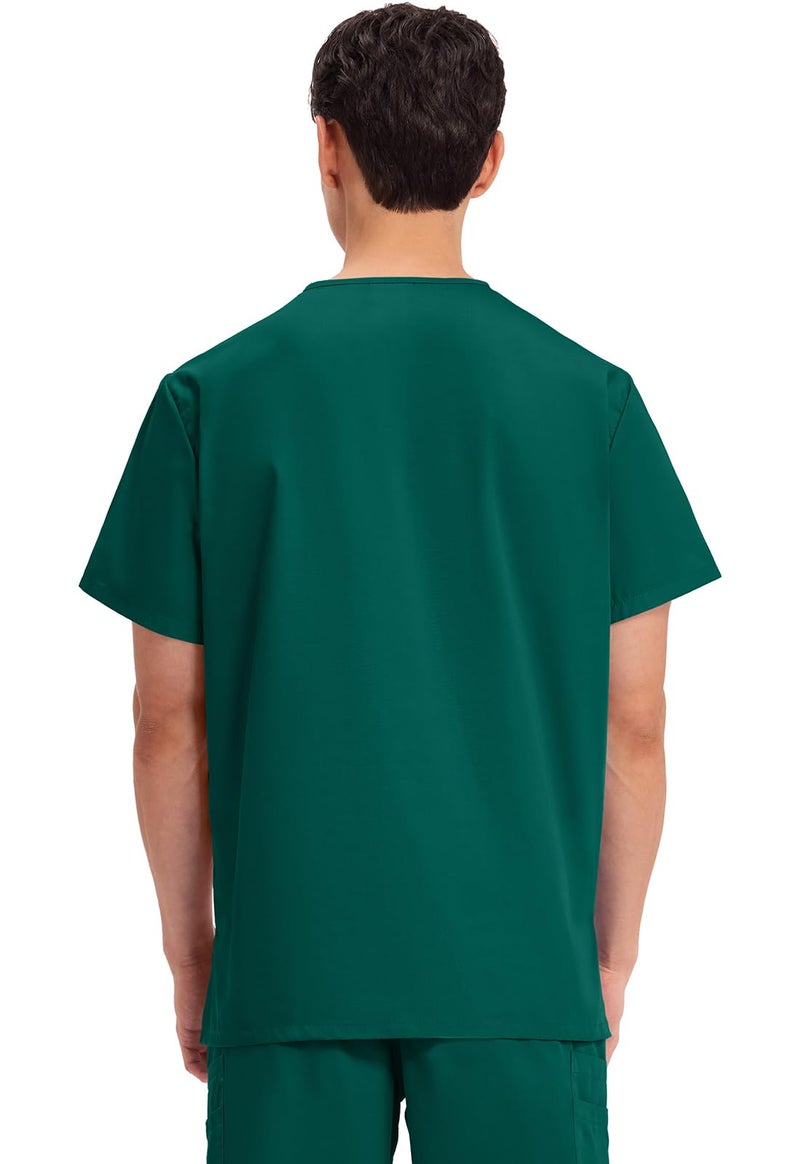 Cherokee Originals Unisex V-Neck Scrubs Shirt, Hunter, Medium - Image 3