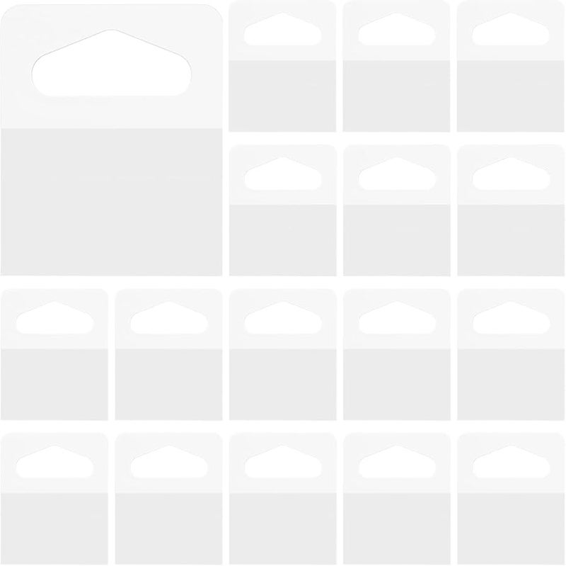 1000 قطعة من الخطافات البلاستيكية ذاتية اللصق مقاس 1.25 بوصة × 1.65 بوصة، معلقات لاصقة للمنزل والمكتب والتجزئة - Image 1