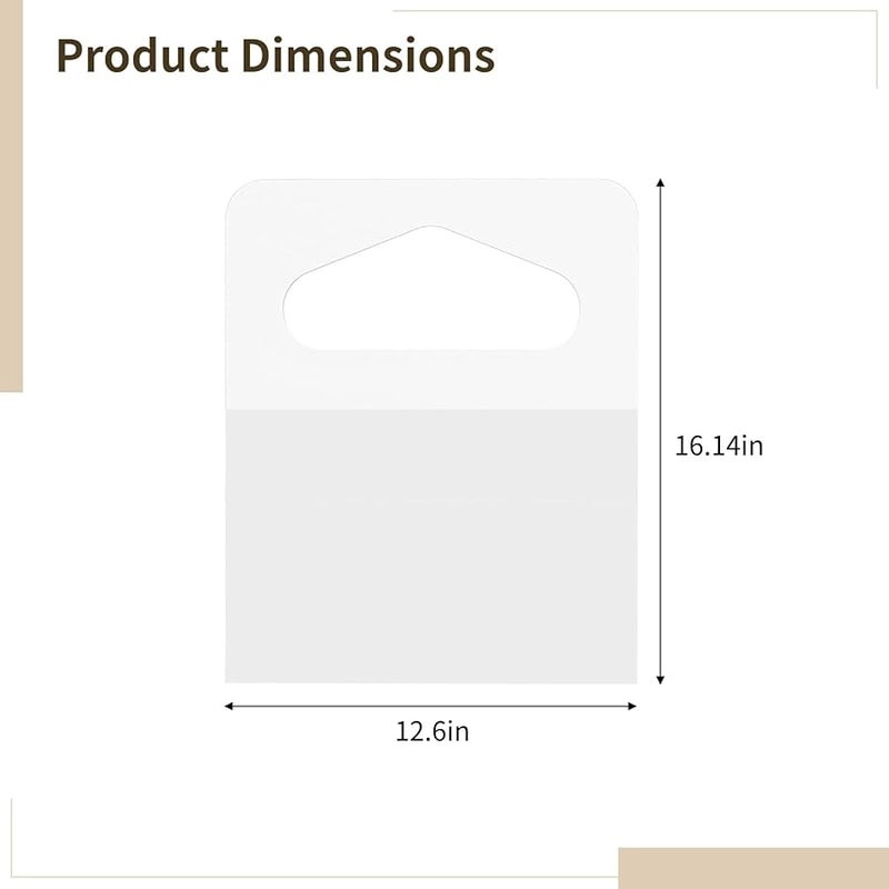 1000 قطعة من الخطافات البلاستيكية ذاتية اللصق مقاس 1.25 بوصة × 1.65 بوصة، معلقات لاصقة للمنزل والمكتب والتجزئة - Image 3
