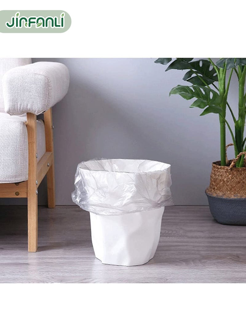 جين فان ل أنا صناديق القمامة البلاستيكية بدون غطاء سلة المهملات غير المنتظمة سلة المهملات الورقية القابلة لإعادة التدوير سلة المهملات البيضاء - Image 5