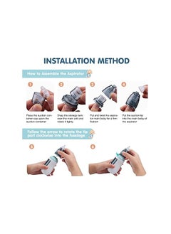 Generic Nasal Aspirator, Rechargeable Baby Nasal Aspirator with 3 Suction Levels, USB Multifunctional Nose Aspirator and Snot Sucker, Automatic Baby Nose Aspirator with 4 Reusable Nozzle Tips  - Image 5