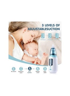 Generic Nasal Aspirator, Rechargeable Baby Nasal Aspirator with 3 Suction Levels, USB Multifunctional Nose Aspirator and Snot Sucker, Automatic Baby Nose Aspirator with 4 Reusable Nozzle Tips  - Image 3