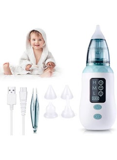 Generic Nasal Aspirator, Rechargeable Baby Nasal Aspirator with 3 Suction Levels, USB Multifunctional Nose Aspirator and Snot Sucker, Automatic Baby Nose Aspirator with 4 Reusable Nozzle Tips  - Image 1