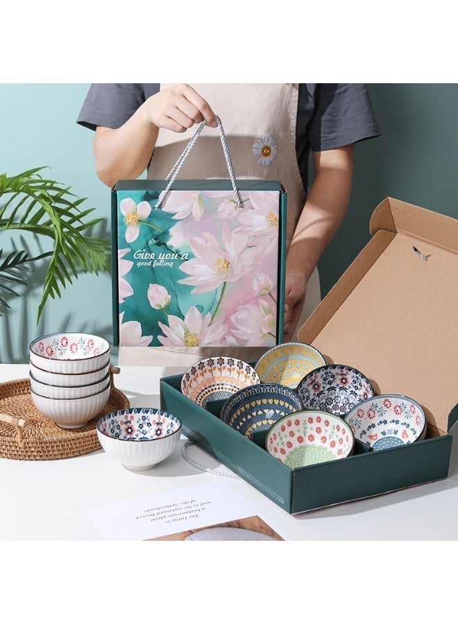 6-pack Japanese ceramic plates | 300ml | Decorative gift set | Shatterproof household plates - Image 5