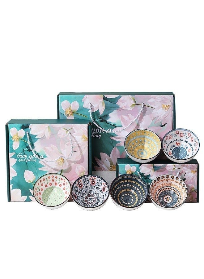 6-pack Japanese ceramic plates | 300ml | Decorative gift set | Shatterproof household plates - Image 3