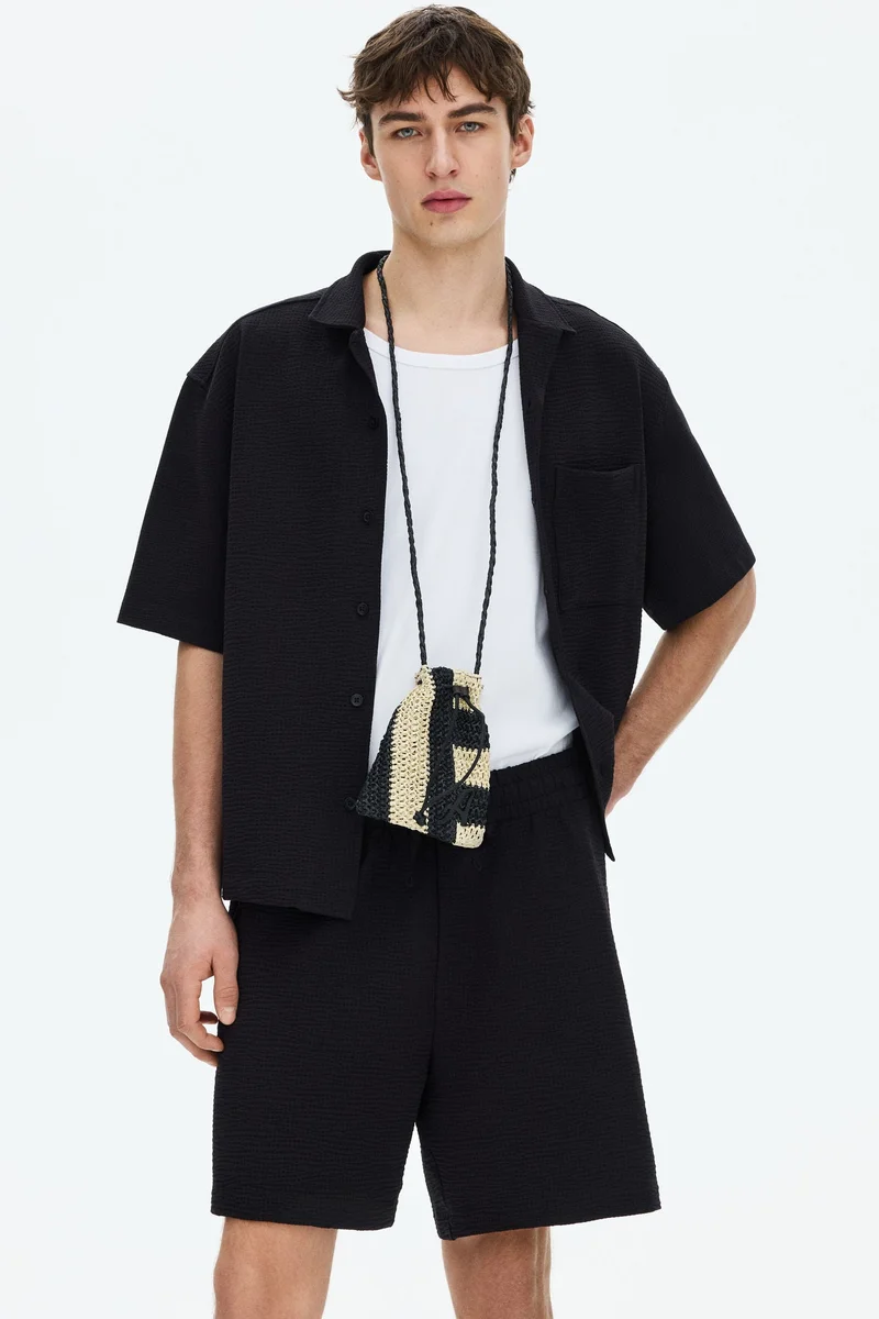 H&M Relaxed Fit Waffled shorts