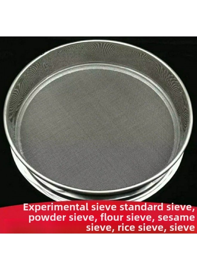 Generic - Sieve Stainless Steel Sesame Sieve Rice Sieve Rice Cake Sieve Cat Litter Dust Sieve Filter Screen Sieve Fine Household Sieve-Specification:Diameter 40cm-Colour:100 Mesh Soy Milk Milk Tea Filter - Image 1