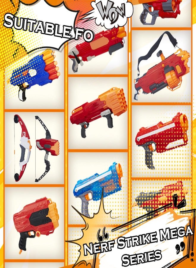 EKIND 9.5cm Foam Darts Compatible for Nerf Elite Mega Series 36-Dart Refill Pack (Red) - Image 3