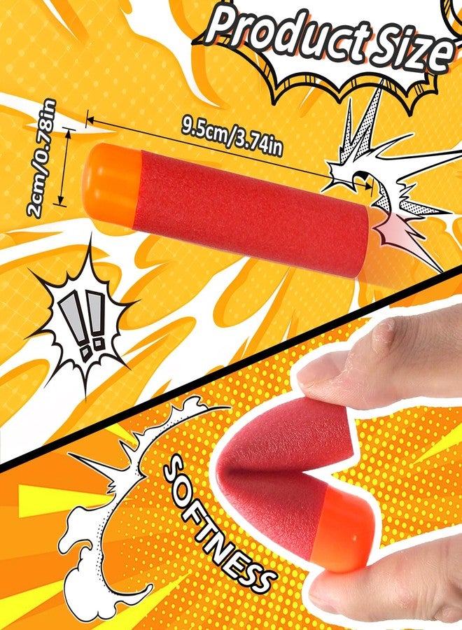 EKIND 9.5cm Foam Darts Compatible for Nerf Elite Mega Series 36-Dart Refill Pack (Red) - Image 2