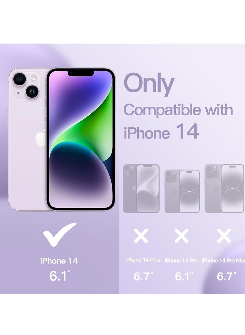 Raxoom "5-in-1 iPhone 14 (6.1-Inch) Purple Silicone Case - With 2 Screen Protectors & 2 Camera Lens Protectors" - Image 2