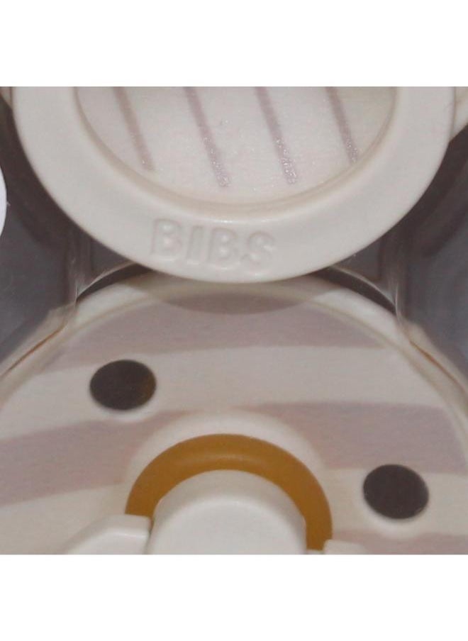 BIBS Pacifier – 2 Pack (Pin Latex, Size 1, Ivory Vanilla Mix)  - Image 2