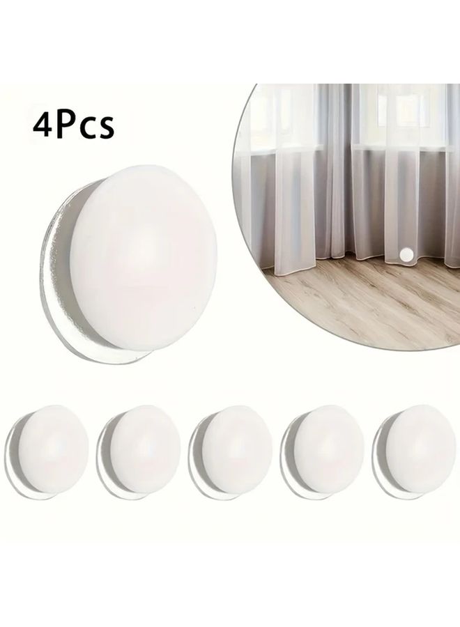 4 Pack Classic Heavy Duty Metal Magnetic Weights For Shower Curtain Tablecloth And Flag Windproof Cast Iron Clips - Image 1