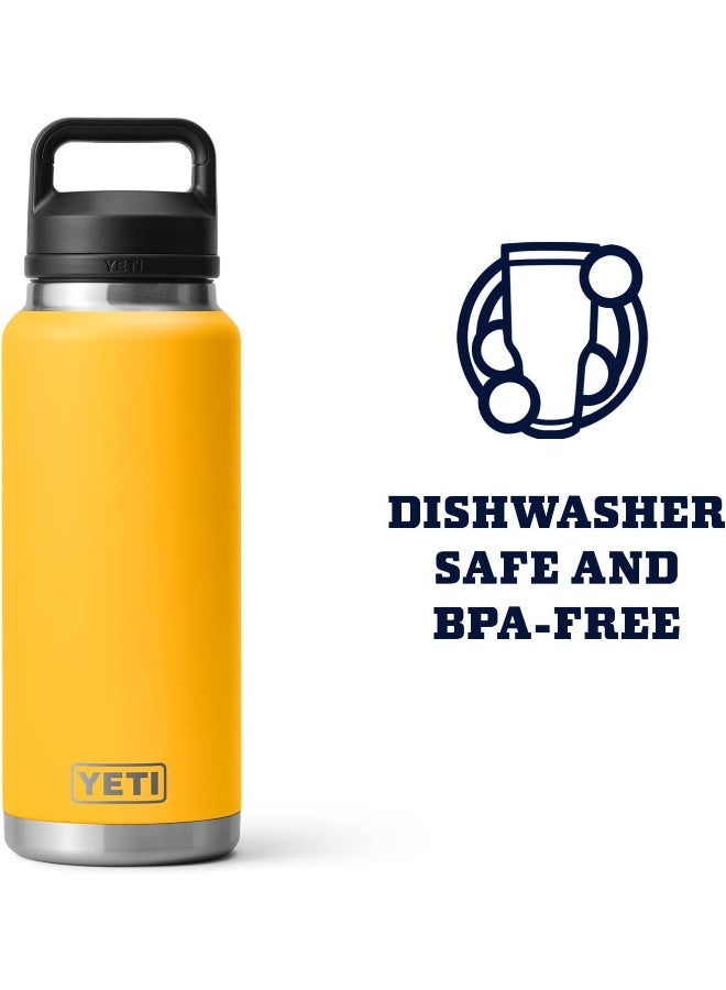 YETI YETI Rambler 36 oz Bottle, Vacuum Insulated, Stainless Steel with Chug Cap, Alpine Yellow - Image 5
