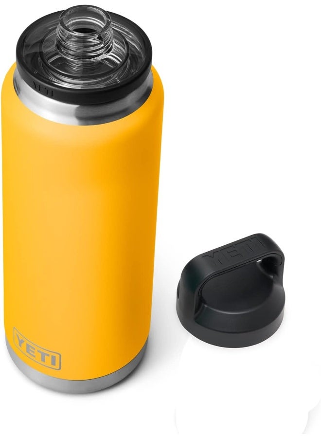 YETI YETI Rambler 36 oz Bottle, Vacuum Insulated, Stainless Steel with Chug Cap, Alpine Yellow - Image 1