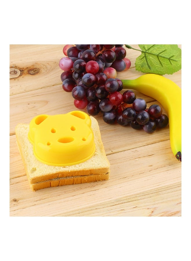 Bear Shape Sandwich Mould Maker Yellow 3.7x3.3x1.1inch  - Image 5