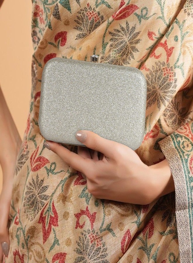 NORVE PU Metal Stylish Elegant Unique Design Crossbody Side Clutch Purse For Women - Image 2