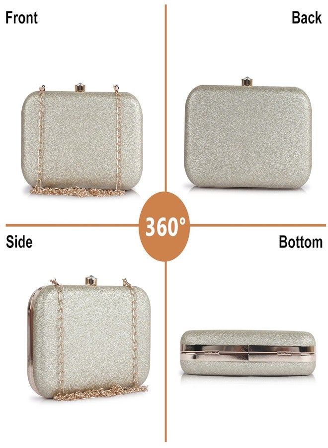NORVE PU Metal Stylish Elegant Unique Design Crossbody Side Clutch Purse For Women - Image 4