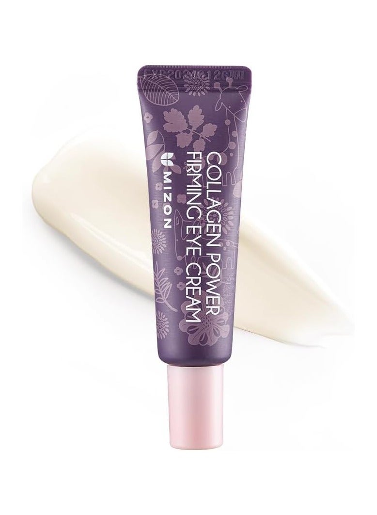 MIZON Collagen Power Firming Eye Cream 10ml Marine Collagen Anti Wrinkle Elastin Booster Moisturizing Skin Elasticity with Hyaluronic Acid - Image 1