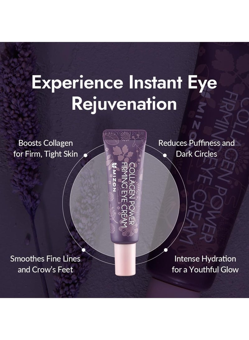 MIZON Collagen Power Firming Eye Cream 10ml Marine Collagen Anti Wrinkle Elastin Booster Moisturizing Skin Elasticity with Hyaluronic Acid - Image 2