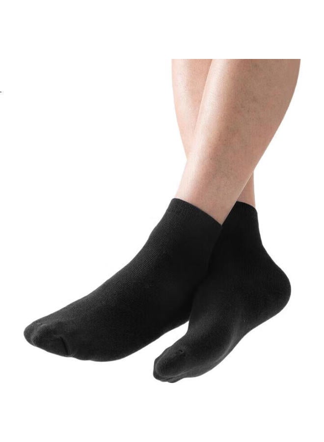 Briars Disposable Men's Mid-calf Socks, No-wash Daily Disposable, Antibacterial, Odor-resistant, Breathable, Athletic Socks, Black, 20 Pairs - Image 3