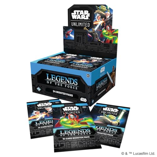 Asmodee Star Wars: Unlimited TCG Legends of The Force Booster Display - 24 Booster Packs Featuring Jedi, Sith & Iconic Characters, Ages 12+, 2+ Players, 20 Minute Playtime - Image 2