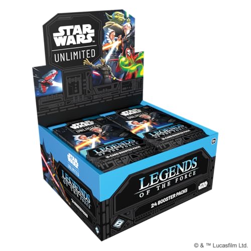Asmodee Star Wars: Unlimited TCG Legends of The Force Booster Display - 24 Booster Packs Featuring Jedi, Sith & Iconic Characters, Ages 12+, 2+ Players, 20 Minute Playtime - Image 3