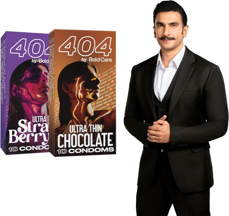 Bold Care 404 Ultra Thin Chocolate & Strawberry Condoms Combo - Image 1