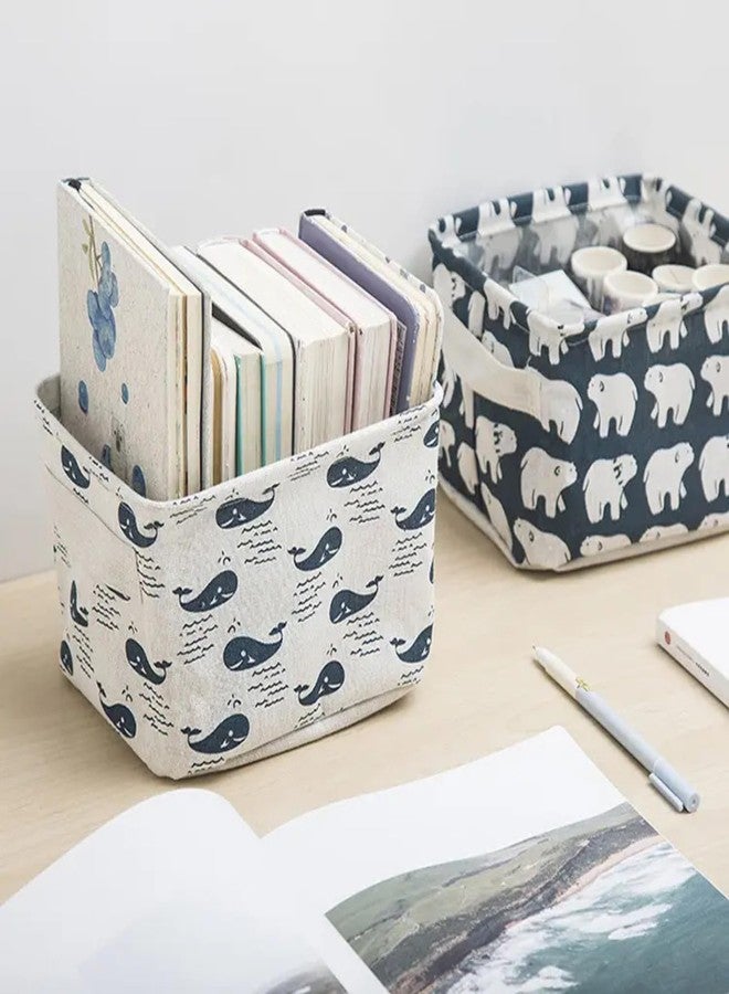 TAZLYN Cloth Storage Box for Wardrobe Organizer - Foldable Multipurpose Baskets for Organizing Fabric - Pack of 4 - Image 2