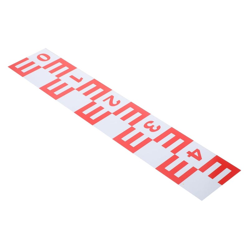 Self Adhesive Reflective Water Level Gauge Aluminum Alloy Measuring Stick for Pools Ponds Lakes Easy Install Night Visibility - Image 2