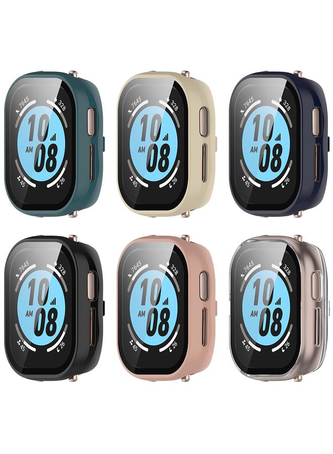 إيروريكس ساعة For Honor Watch 4 قطع + علبة ساعة مدمجة من الزجاج المقوى 9H (أزرق حبري) - Image 3