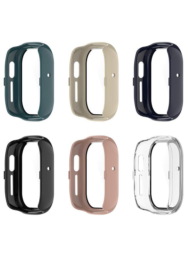 إيروريكس ساعة For Honor Watch 4 قطع + علبة ساعة مدمجة من الزجاج المقوى 9H (أزرق حبري) - Image 4