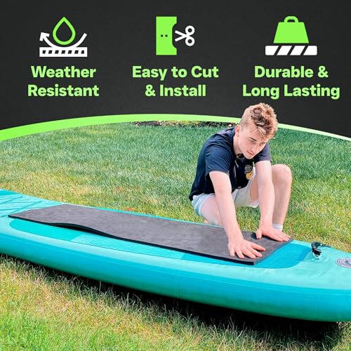 XCEL Foam Roll with Adhesive Backing – Black, 72" x 17" x 1/4" Closed Cell Foam Rubber Water Resistant Padding – Home, Marine, Garage, Auto Insulation Cosplay (72" x 17" x 1/4") - Image 2