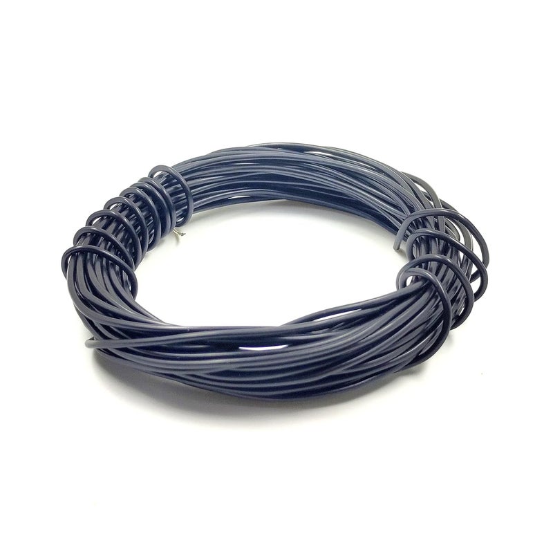 INVENTO 3mtr 20 AWG 05 sqmm 15A Tinned Copper PVC Wire Flexible Black Cable 17mm Dia High Temperature for DIY - Image 1