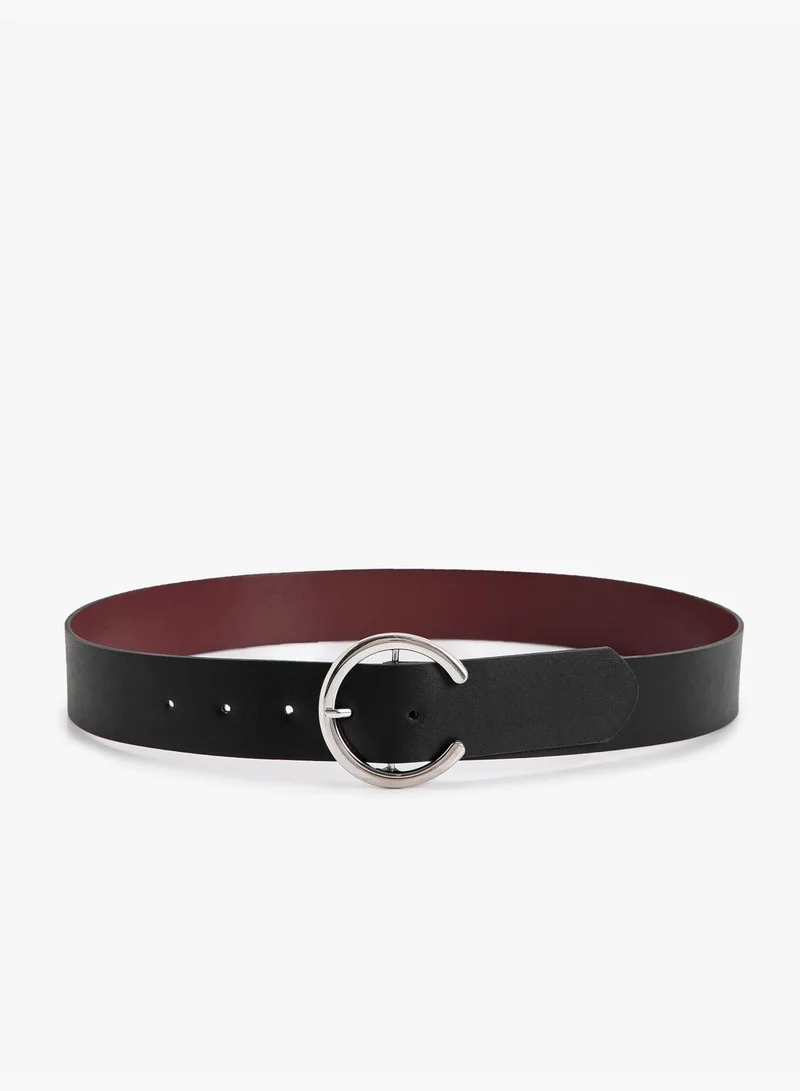 KOTON Faux Leather Metal Buckle Detail Belt