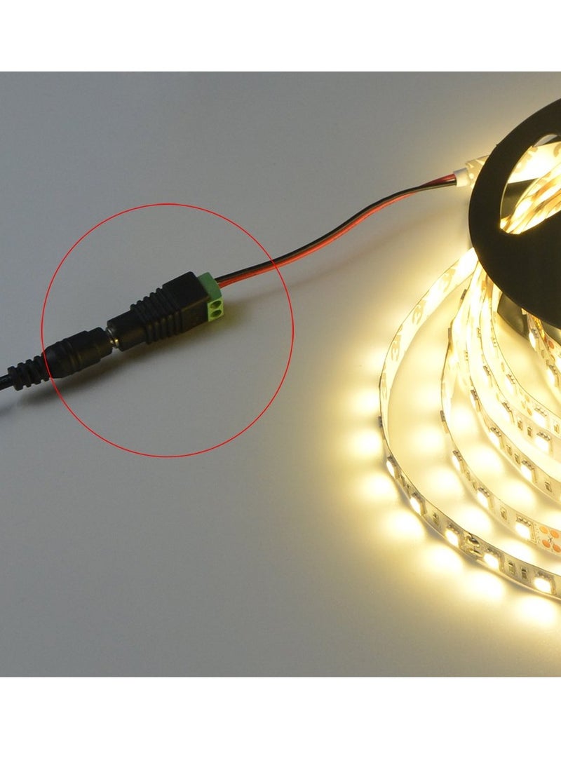 SYOSI 10Pair Male & Female 2.1x5.5MM Barrel Power 12V Male and Female DC Jack Power Connector Adapter for CCTV Camera/Led Strip - Image 4