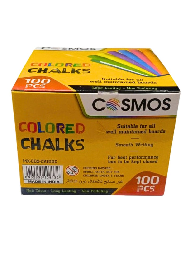 COSMOS - Colored & White Chalks ( 100 pieces/bx) - Image 1