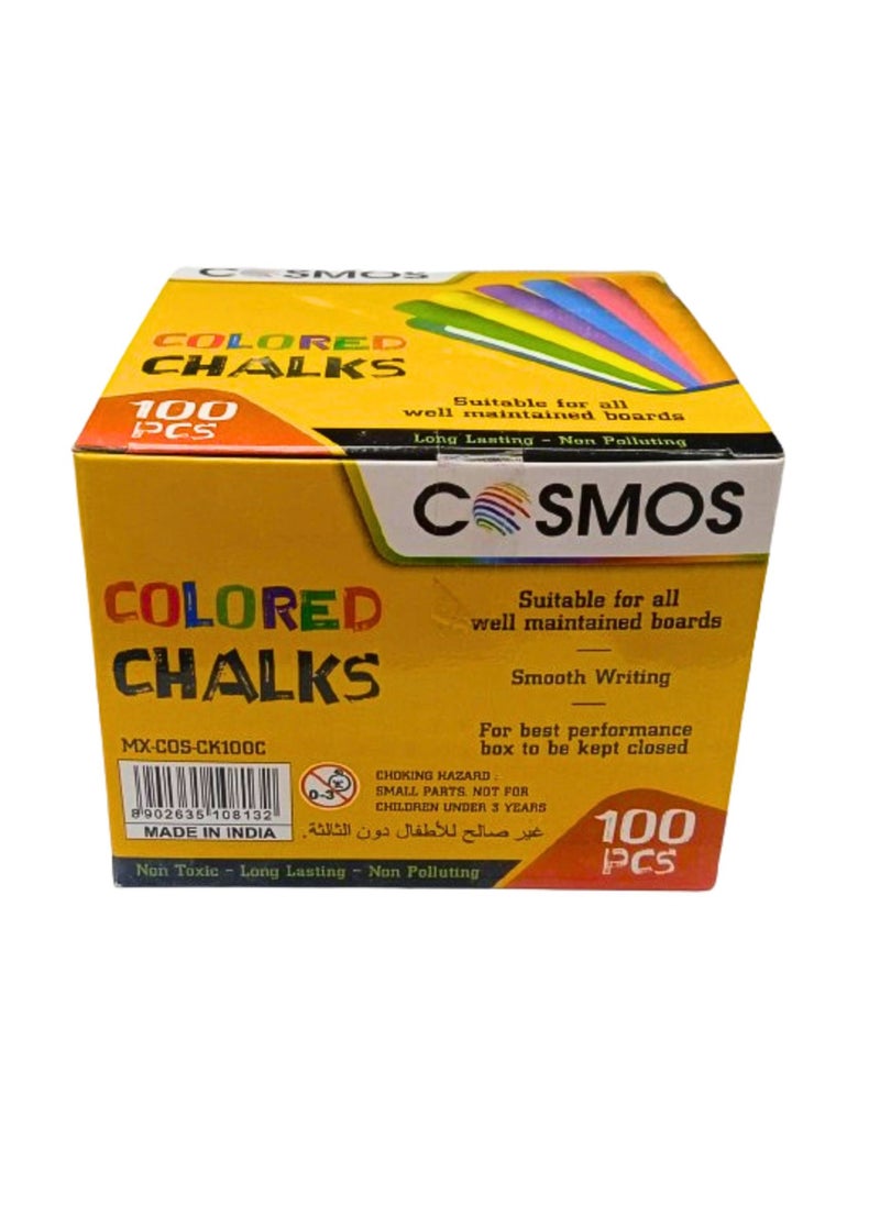 COSMOS - Colored & White Chalks ( 100 pieces/bx) - Image 1