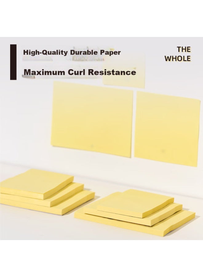 Masmarcu Morning Light Stationery Strong Adhesive Sticky Notes Labels 60 Sheets Medium Size Error Correction Memo Sticky Notes Student Notepad Office Supplies 1 Pack Ys0366 Exam Essential - Image 3