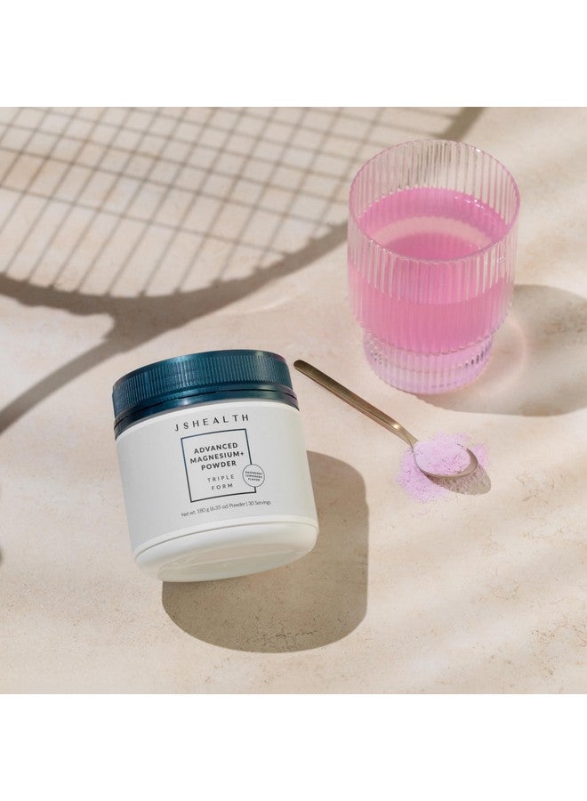 جي أس هيلث مسحوق المغنيسيوم المتقدم من JSHealth Vitamins مع جليسينات المغنيسيوم والسترات - مكمل غذائي غني بالمغنيسيوم بثلاثة أشكال من المغنيسيوم الحيوي، بتركيز 400 ملغ/الجرعة - Image 2